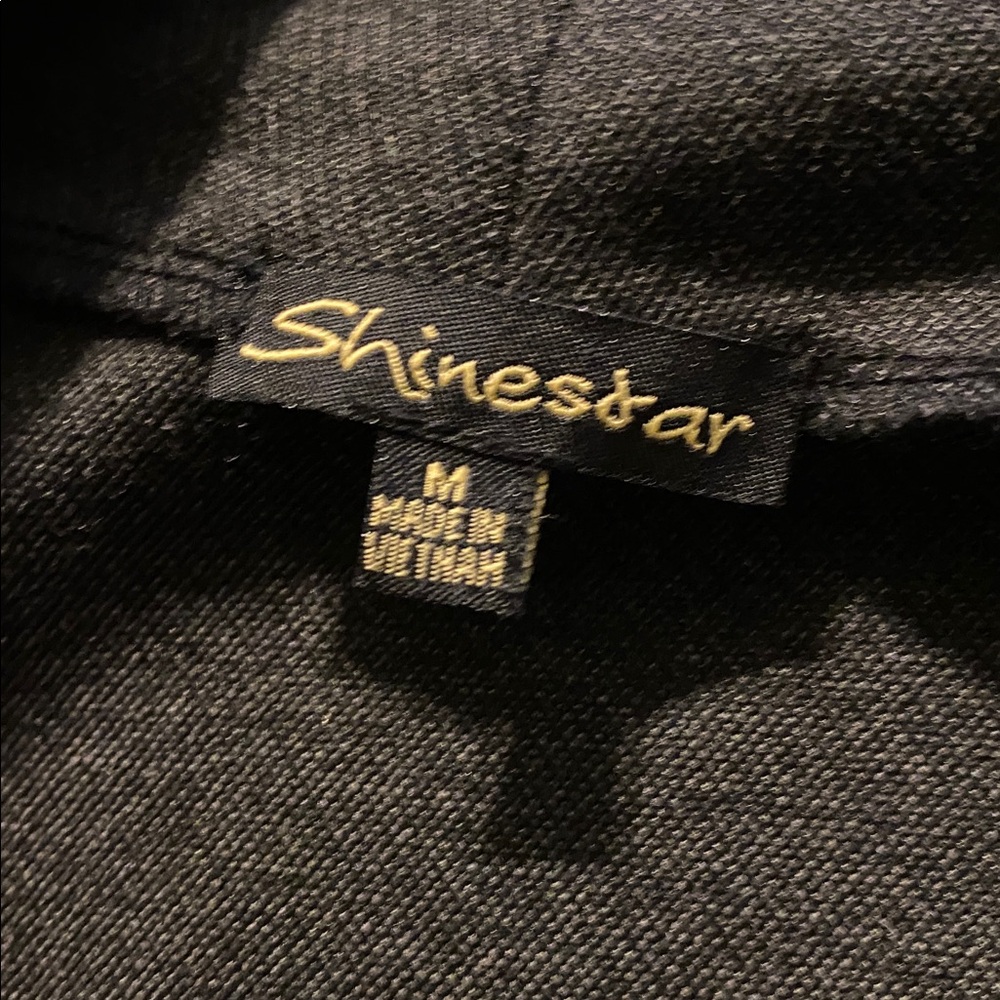 Shinestar Charcoal Belted Jacket size Medium - Picture 7 of 10